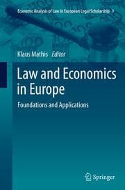 Cover von Law and Economics in Europe