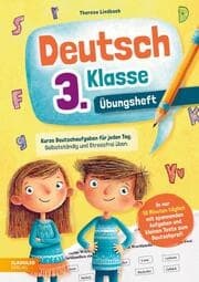Cover von Deutsch 3. Klasse Übungsheft: Kurze Deutschaufgaben für jeden Tag.