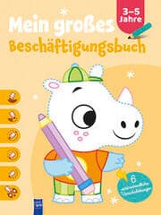 Cover von Mein großes Beschäftigungsbuch 3-5 Jahre (Cover Nashorn)