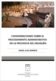 Cover von Consideraciones sobre el procedimiento administrativo en la provincia de Neuquén