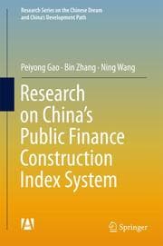 Cover von Research on Chinas Public Finance Construction Index System