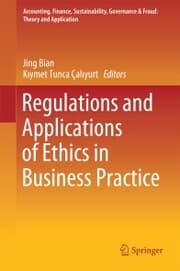 Cover von Regulations and Applications of Ethics in Business Practice