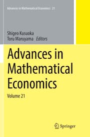 Cover von Advances in Mathematical Economics