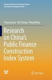 Cover von Research on Chinas Public Finance Construction Index System