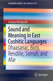 Cover von Sound and Meaning in East Cushitic Languages
