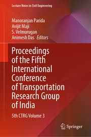 Cover von Proceedings of the Fifth International Conference of Transportation Research Group of India
