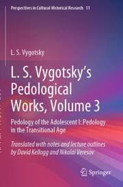 Cover von L. S. Vygotsky's Pedological Works, Volume 3