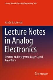 Cover von Lecture Notes in Analog Electronics
