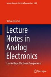 Cover von Lecture Notes in Analog Electronics