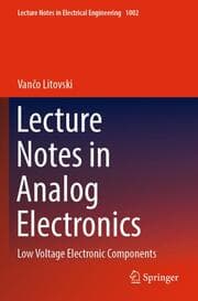 Cover von Lecture Notes in Analog Electronics