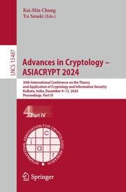 Cover von Advances in Cryptology - ASIACRYPT 2024