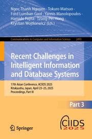 Cover von Recent Challenges in Intelligent Information and Database Systems
