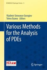 Cover von Various Methods for the Analysis of PDEs
