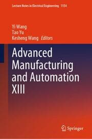 Cover von Advanced Manufacturing and Automation XIII