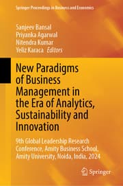Cover von New Paradigms of Business Management in the Era of Analytics, Sustainability and Innovation