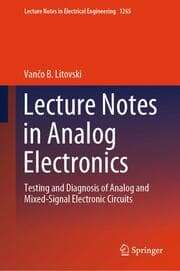 Cover von Lecture Notes in Analog Electronics