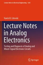 Cover von Lecture Notes in Analog Electronics