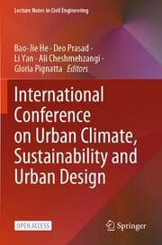 Cover von International Conference on Urban Climate, Sustainability and Urban Design