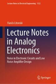 Cover von Lecture Notes in Analog Electronics