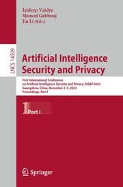 Cover von Artificial Intelligence Security and Privacy
