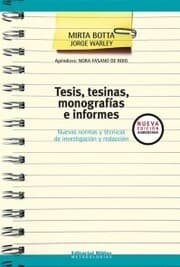 Cover von Tesis, tesinas, monografías e informes