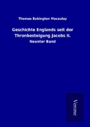Cover von Geschichte Englands seit der Thronbesteigung Jacobs II.