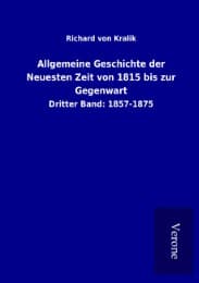 Cover von Allgemeine Geschichte der Neuesten Zeit von 1815 bis zur Gegenwart