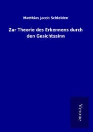 Cover von Zur Theorie des Erkennens durch den Gesichtssinn