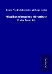 Cover von Mittelhochdeutsches Wörterbuch