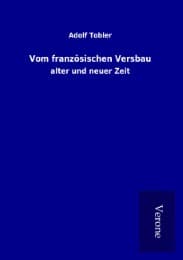 Cover von Vom französischen Versbau