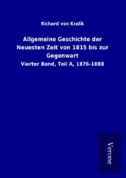 Cover von Allgemeine Geschichte der Neuesten Zeit von 1815 bis zur Gegenwart