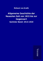 Cover von Allgemeine Geschichte der Neuesten Zeit von 1815 bis zur Gegenwart