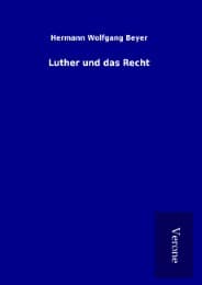 Cover von Luther und das Recht