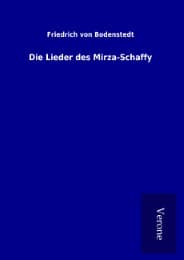 Cover von Die Lieder des Mirza-Schaffy