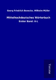 Cover von Mittelhochdeutsches Wörterbuch