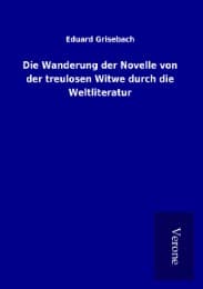 Cover von Die Wanderung der Novelle von der treulosen Witwe durch die Weltliteratur