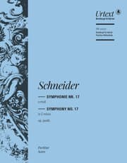 Cover von Symphonie Nr. 17 c-moll op. posth.
