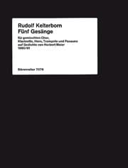 Cover von Fünf Gesänge auf Gedichte von Herbert Meier für Chor (Stimmen mehrfach geteilt) und Instrumente