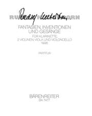 Cover von Fantasien, Inventionen und Gesänge für Klarinette, 2 Violinen, Viola und Violoncello