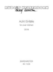 Cover von Acht Einfälle für zwei Violinen