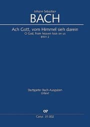 Cover von Ach Gott, vom Himmel sieh darein (Klavierauszug)