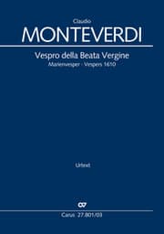 Cover von Vespro della Beata Vergine (Klavierauszug)