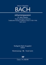 Cover von Johannespassion (Klavierauszug XL)