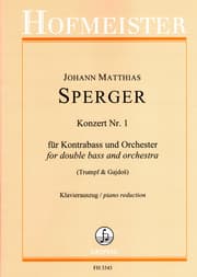 Cover von Konzert Nr. 1 für Kontrabass und Orchester