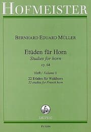Cover von Etüden für Horn op.64, Heft 1
