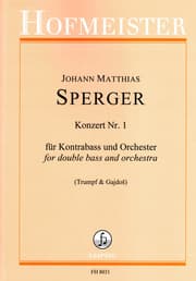 Cover von Konzert Nr. 1 für Kontrabass und Orchester