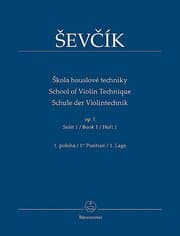 Cover von Schule der Violintechnik 1 (Skola houslové techniky) op. 1