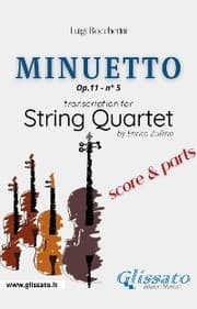 Cover von Minuetto (Boccherini) - String Quartet score & parts