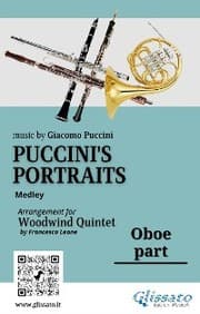 Cover von Oboe part of 'Puccini's Portraits' for Woodwind Quintet