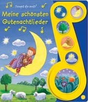 Cover von Meine schönsten Gutenachtlieder - Liederbuch mit Sound - Pappbilderbuch mit 6 Melodien